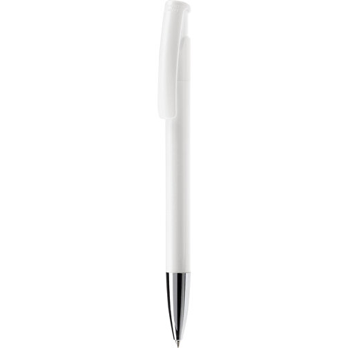 Kugelschreiber Avalon Hardcolour Mit Metallspitze , weiss, ABS & Metall, 14,60cm (Länge), Bild 1