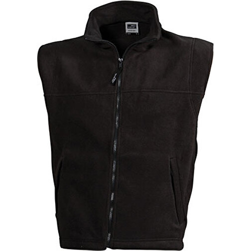 Fleece Vest , James Nicholson, dark-grau, 100% Polyester, XXL, , Bild 1