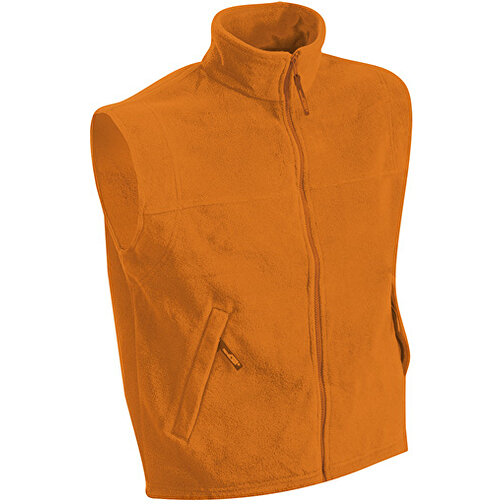 Fleece Vest , James Nicholson, orange, 100% Polyester, 3XL, , Bild 1