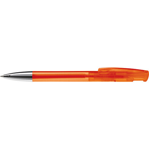 Kugelschreiber Avalon Transparent Mit Metallspitze , transparent orange, ABS & Metall, 14,60cm (Länge), Bild 3