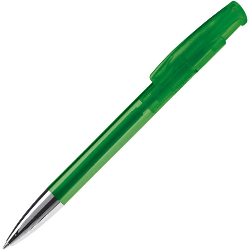 Kugelschreiber Avalon Transparent Mit Metallspitze , transparent grün, ABS & Metall, 14,60cm (Länge), Bild 2