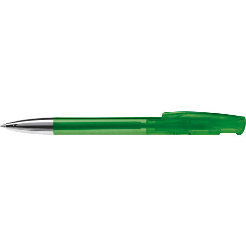Kugelschreiber Avalon Transparent Mit Metallspitze , transparent grün, ABS & Metall, 14,60cm (Länge), Bild 3