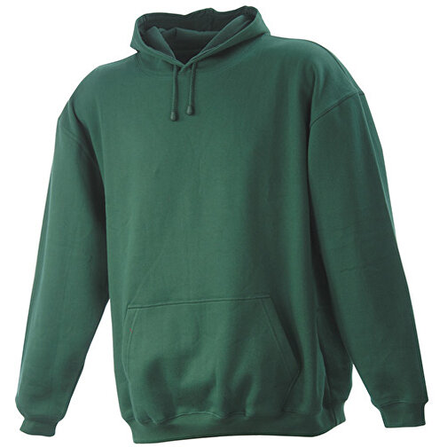 Hooded Sweat , James Nicholson, dark-grün, 80% Baumwolle, ringgesponnen, 20% Polyester, XXL, , Bild 1