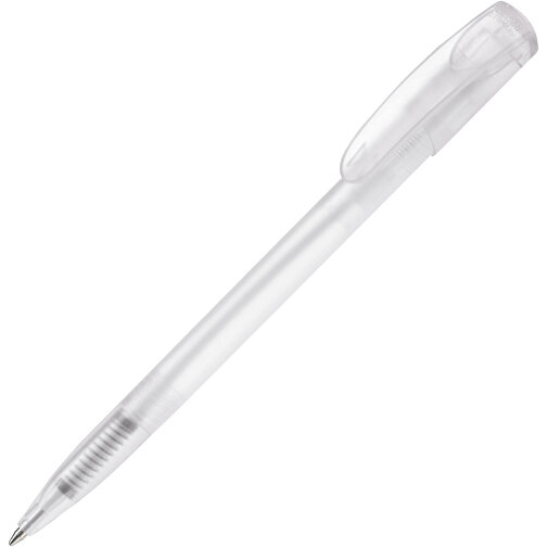 Kugelschreiber Deniro Frosty , gefrostet weiß, ABS, 14,30cm (Länge), Bild 2