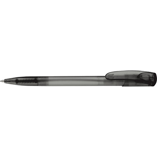 Kugelschreiber Deniro Frosty , gefrostet schwarz, ABS, 14,30cm (Länge), Bild 3