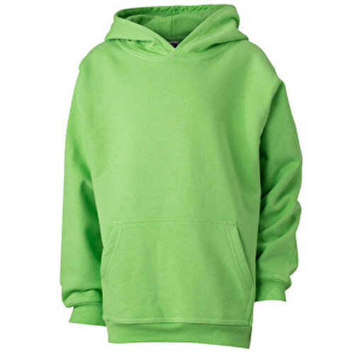 Hooded Sweat Junior , James Nicholson, lime-grün, 80% Baumwolle, ringgesponnen, 20% Polyester, L (134/140), , Bild 1