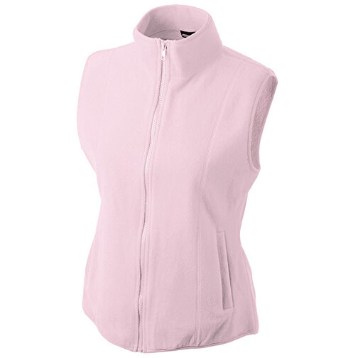 Girly Microfleece Vest , James Nicholson, light-pink, 100% Polyester, M, , Bild 1
