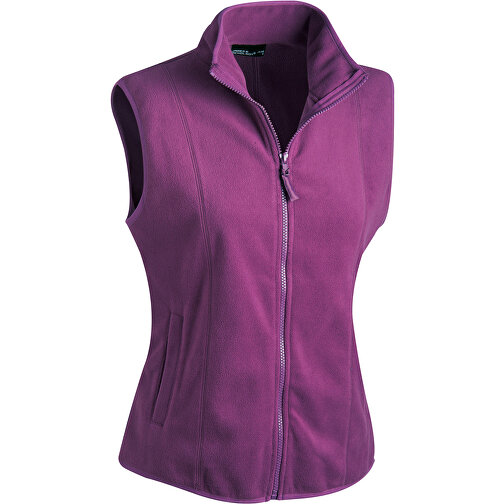 Girly Microfleece Vest , James Nicholson, lila, 100% Polyester, XL, , Bild 1
