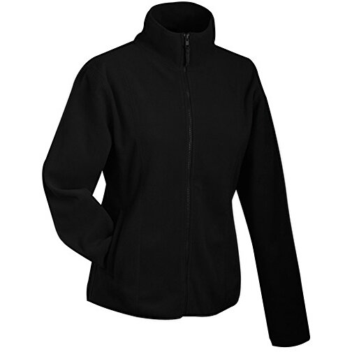Girly Microfleece Jacket , James Nicholson, schwarz, 100% Polyester, M, , Bild 1