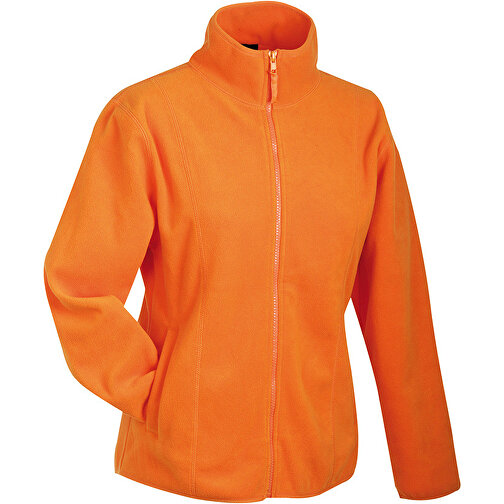 Girly Microfleece Jacket , James Nicholson, orange, 100% Polyester, M, , Bild 1