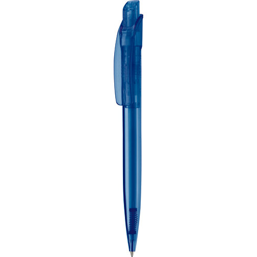 Kugelschreiber Cube Transparent , transparent blau, ABS, 14,70cm (Länge), Bild 1