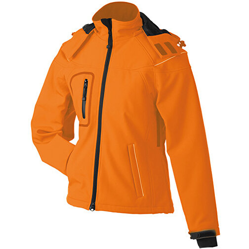 Ladies’ Winter Softshell Jacket , James Nicholson, orange, 100% Polyester, S, , Bild 1