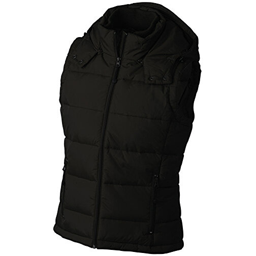 Ladies’ Padded Vest , James Nicholson, schwarz, 100% Polyester, L, , Bild 1