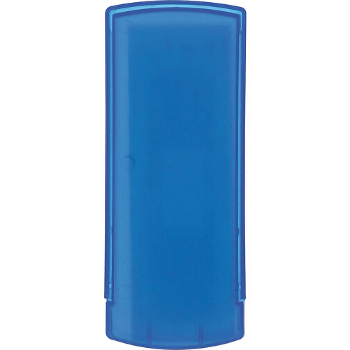 Pflasterbox , gefrostet dunkelblau, PP, 10,00cm x 1,00cm x 4,00cm (Länge x Höhe x Breite), Bild 1
