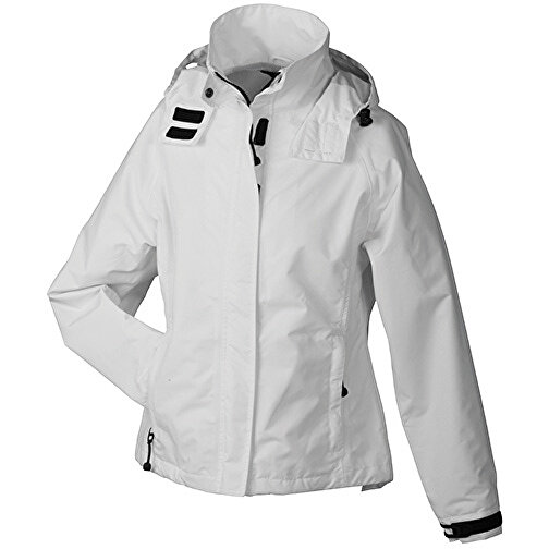 Ladies’ Outer Jacket , James Nicholson, weiß, 100% Polyester, XL, , Bild 1