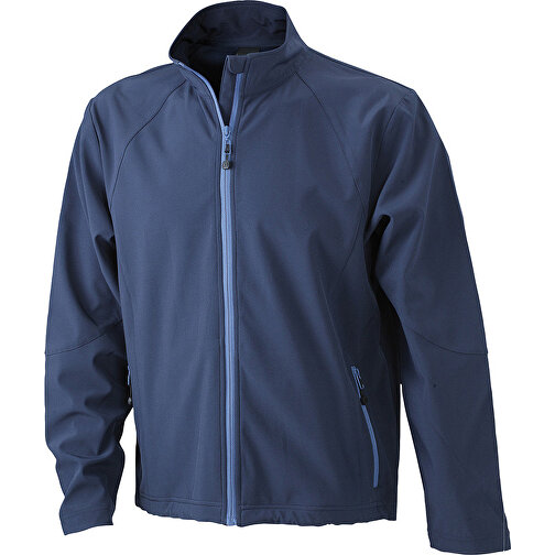 Men’s Softshell Jacket , James Nicholson, navy, 90% Polyester, 10% Elasthan, XL, , Bild 1