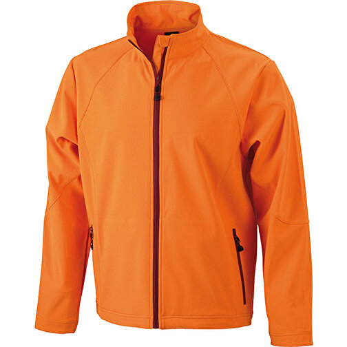 Men’s Softshell Jacket , James Nicholson, orange, 90% Polyester, 10% Elasthan, S, , Bild 1