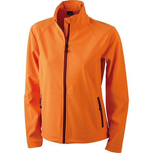 Ladies’ Softshell Jacket , James Nicholson, orange, 90% Polyester, 10% Elasthan, S, , Bild 1