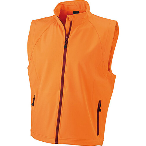 Men’s  Softshell Vest , James Nicholson, orange, 90% Polyester, 10% Elasthan, XL, , Bild 1