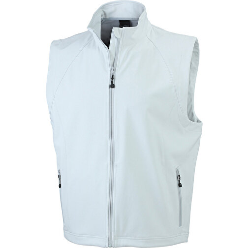 Men’s  Softshell Vest , James Nicholson, off-weiß, 90% Polyester, 10% Elasthan, 3XL, , Bild 1