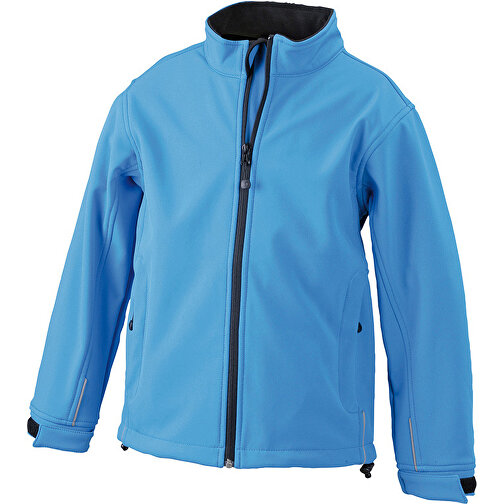 Men’s Softshell Jacket , James Nicholson, aqua, 95% Polyester, 5% Elasthan, XL, , Bild 1