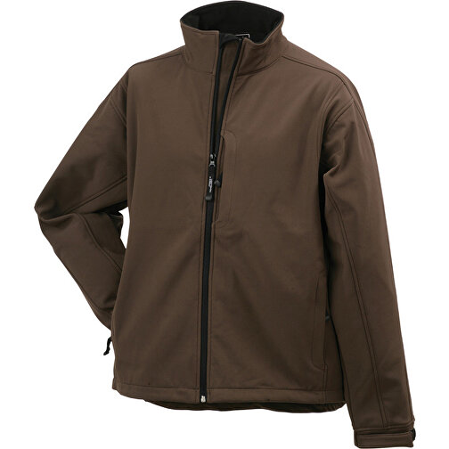Men’s Softshell Jacket , James Nicholson, braun, 95% Polyester, 5% Elasthan, XXL, , Bild 1