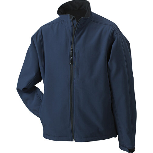 Men’s Softshell Jacket , James Nicholson, navy, 95% Polyester, 5% Elasthan, L, , Bild 1