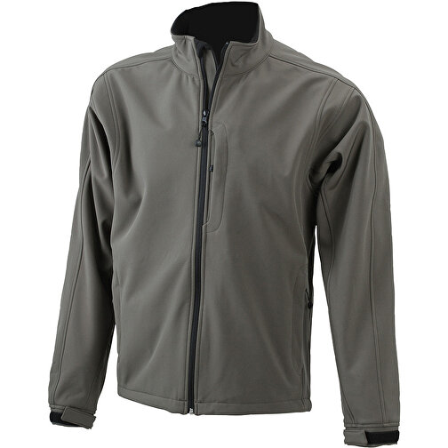 Men’s Softshell Jacket , James Nicholson, olive, 95% Polyester, 5% Elasthan, XXL, , Bild 1