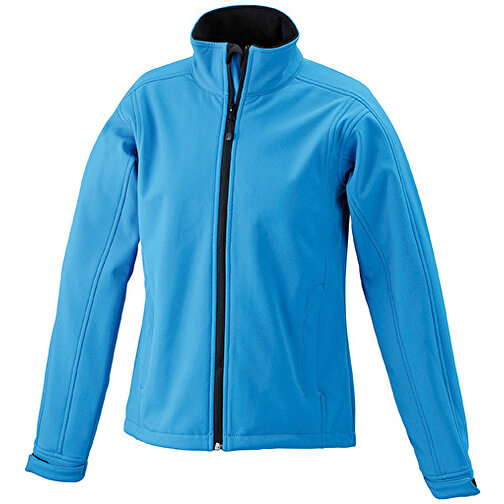 Ladies’ Softshell Jacket , James Nicholson, aqua, 95% Polyester, 5% Elasthan, M, , Bild 1