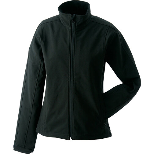 Ladies’ Softshell Jacket , James Nicholson, schwarz, 95% Polyester, 5% Elasthan, S, , Bild 1