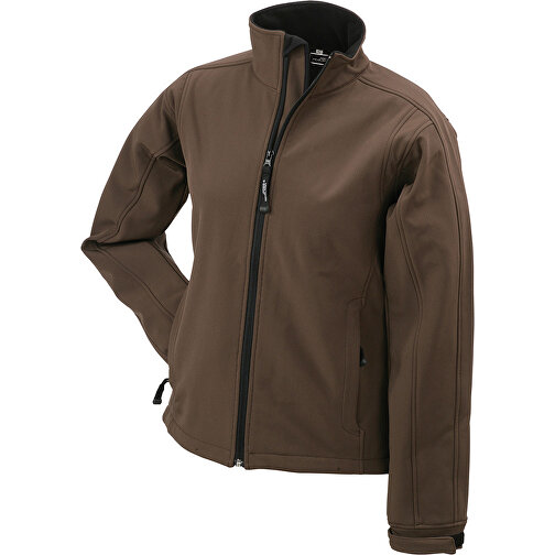 Ladies’ Softshell Jacket , James Nicholson, braun, 95% Polyester, 5% Elasthan, L, , Bild 1