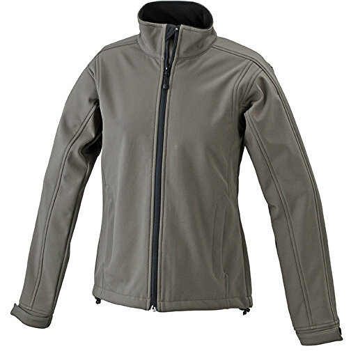 Ladies’ Softshell Jacket , James Nicholson, olive, 95% Polyester, 5% Elasthan, M, , Bild 1