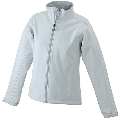 Ladies’ Softshell Jacket , James Nicholson, off-weiß, 95% Polyester, 5% Elasthan, S, , Bild 1