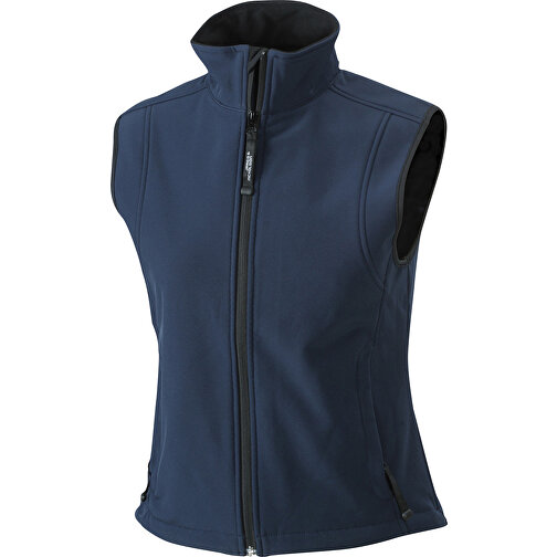 Ladies’ Softshell Vest , James Nicholson, navy, 95% Polyester, 5% Elasthan, XXL, , Bild 1