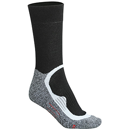 Sport Socks , James Nicholson, schwarz/schwarz, 76% Polyester, 22% Polyamid, 2% Elasthan, 35-38, , Bild 1
