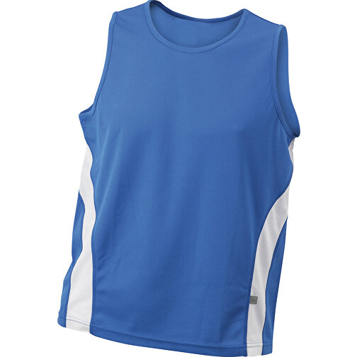 Men’s Running Tank , James Nicholson, royal/weiss, 100% Polyester, XL, , Bild 1