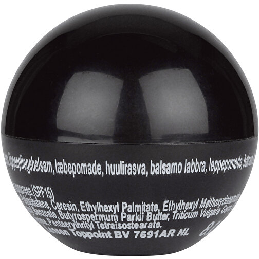 Lippenpflegebalsam Ball , schwarz, ABS & Bienenwachs, , Bild 1