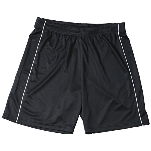 Basic Team Shorts , James Nicholson, schwarz/weiß, 100% Polyester, S, , Bild 1