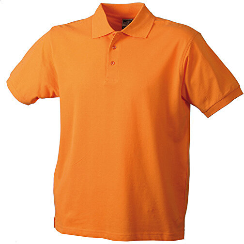 Workwear Polo Men , James Nicholson, orange, 100% Baumwolle, gekämmt, ringgesponnen, S, , Bild 1