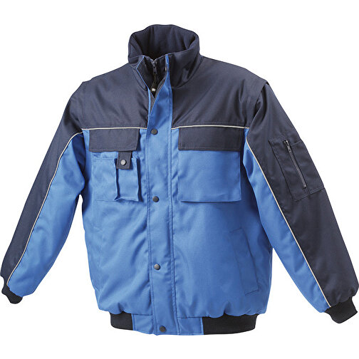 Workwear Jacket , James Nicholson, royal/navy, 100% Polyester, XXL, , Bild 1