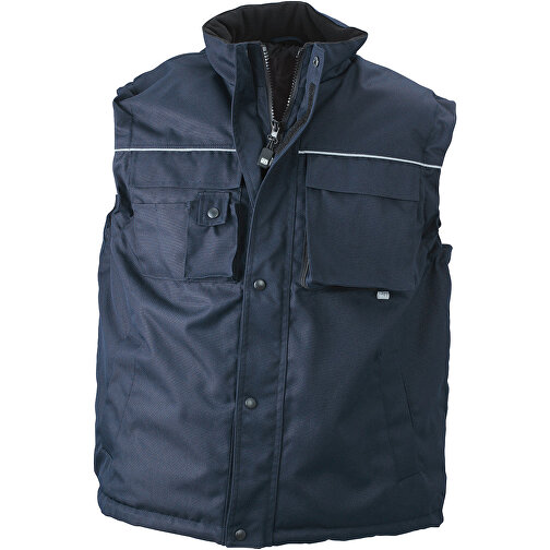 Workwear Vest , James Nicholson, navy, 100% Polyester, S, , Bild 1