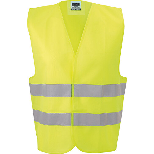 Safety Vest Adults , James Nicholson, fluorescent-gelb, 100% Polyester, one size, , Bild 1