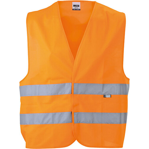 Safety Vest Kids , James Nicholson, fluorescent-orange, 100% Polyester, one size, , Bild 1