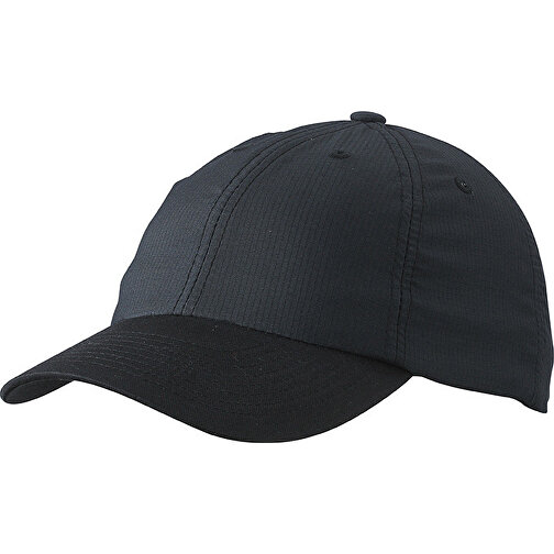 6 Panel Coolmax® Cap , Myrtle Beach, schwarz, 100% Polyester, one size, , Bild 1
