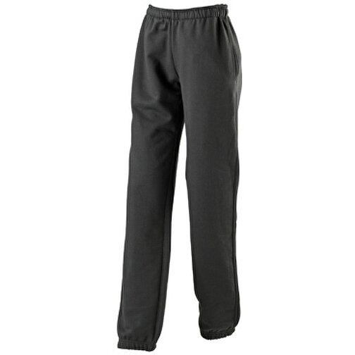 Ladies’ Jogging Pants , James Nicholson, schwarz, 80% Baumwolle, ringgesponnen, 20% Polyester, XXL, , Bild 1