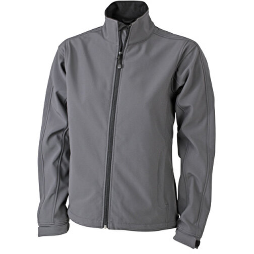 Ladies’ Softshell Jacket , James Nicholson, carbon, 95% Polyester, 5% Elasthan, S, , Bild 1