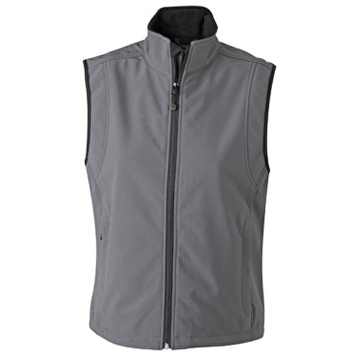 Ladies’ Softshell Vest , James Nicholson, carbon, 95% Polyester, 5% Elasthan, S, , Bild 1
