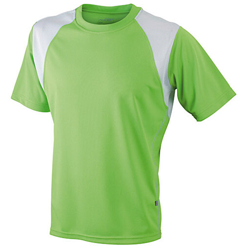 Running-T Junior , James Nicholson, lime-grün/weiß, 100% Polyester, L (134/140), , Bild 1