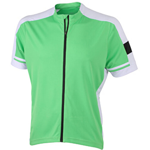 Men’s Bike-T Full Zip , James Nicholson, grün, 100% Polyester, S, , Bild 1