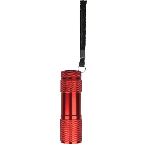 LED-Taschenlampe Aus Aluminium , rot, Aluminium, 8,90cm (Länge), Bild 1